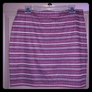 Cute bright Aztec print skirt